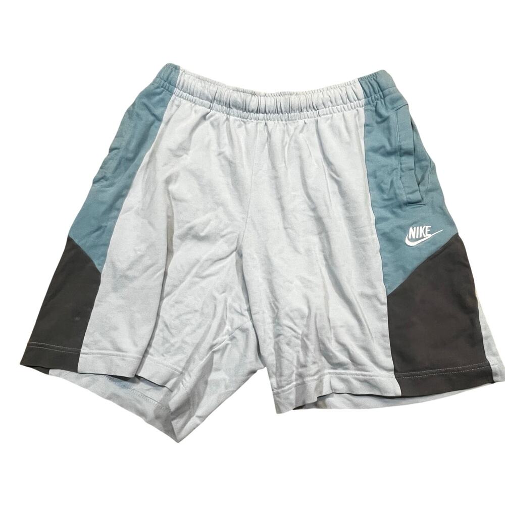 Nike Shorts Mens Small Blue Colorblock Athletic Gym Activewear Pockets